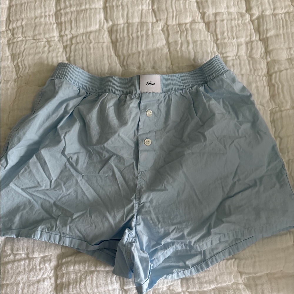 Aritzia Powder Blue Boxer Shorts